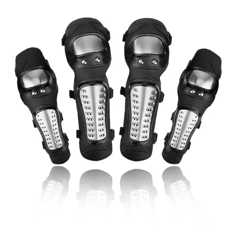 

VODOOL 4pcs/Set Motorcycle Ride Knee Pad Elbow Leg Guard Motorbike Bike Racing Motocross Protective Gear Armor Protector Kits