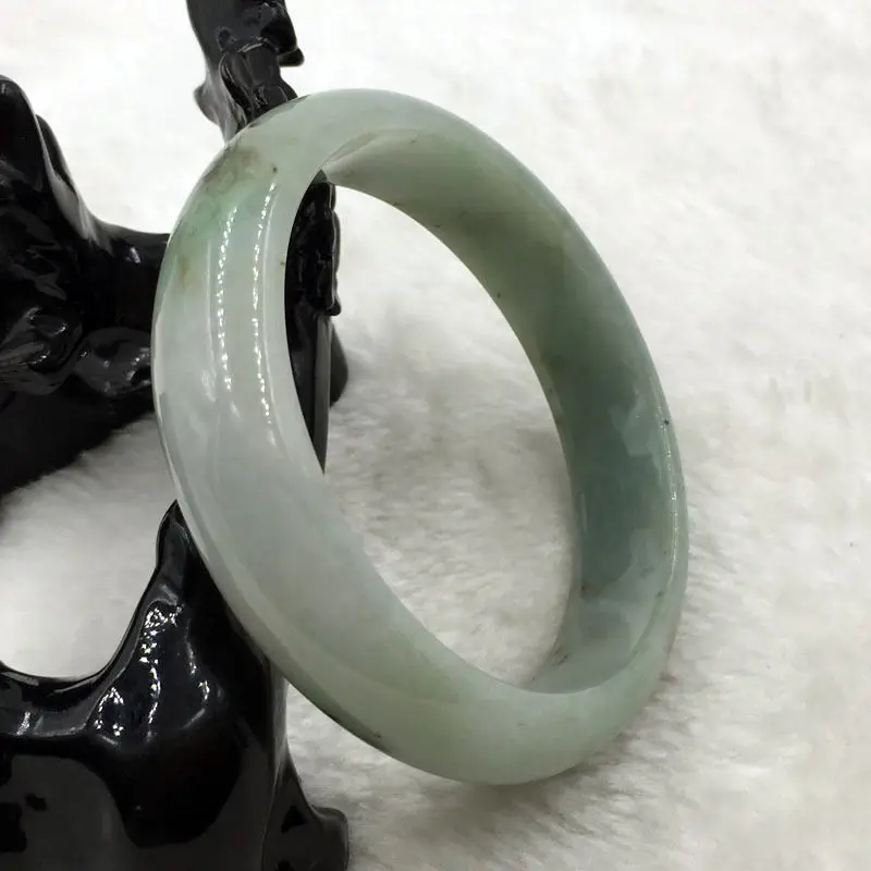 

0031 Natural Lavender Green Jadeite Jade Bangle Bracelet