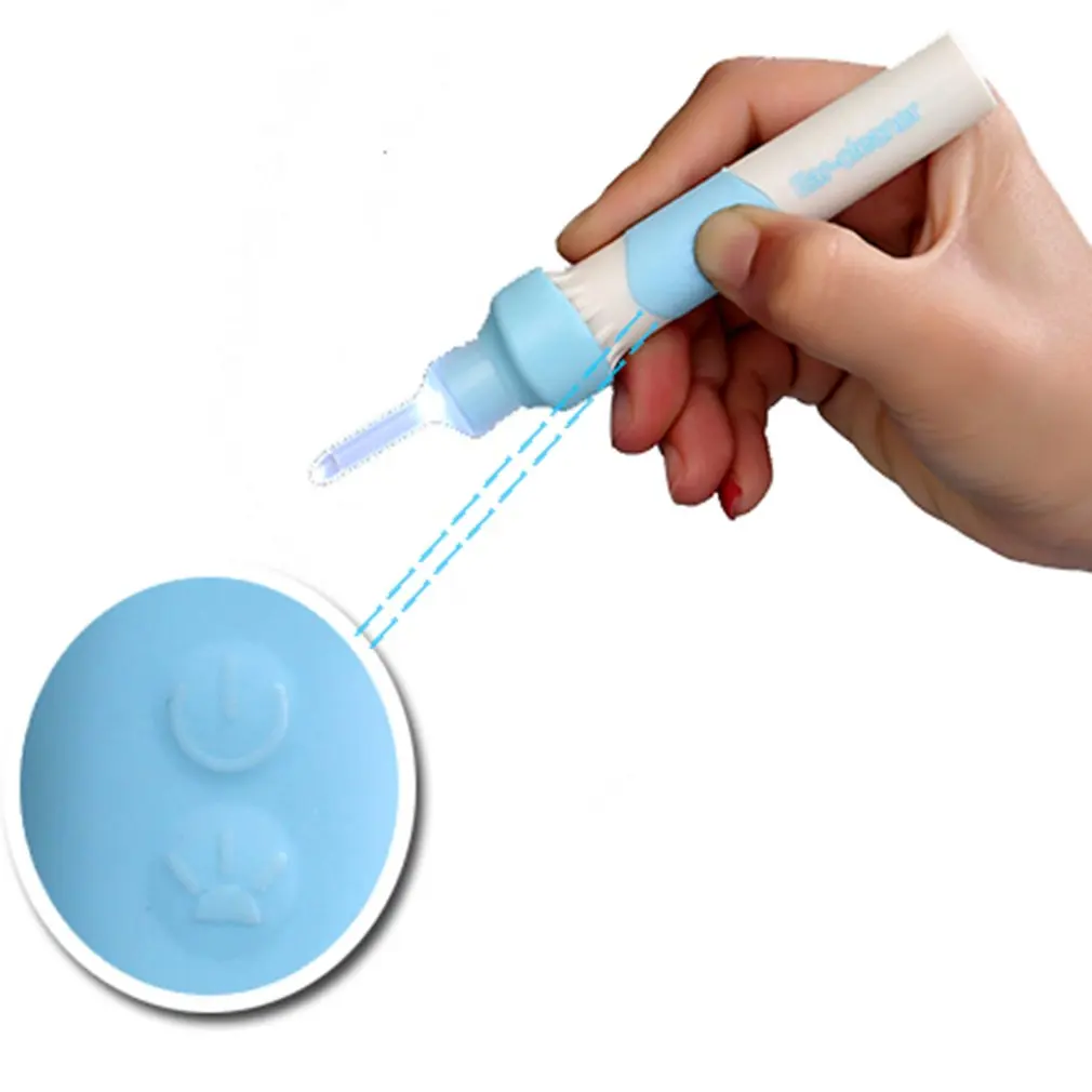 Compact Size Ear Cleaner Tool Home Travel Painless Safe Soft Spiral Cleaner Ears Care Ear-pick Clean Swab Tool