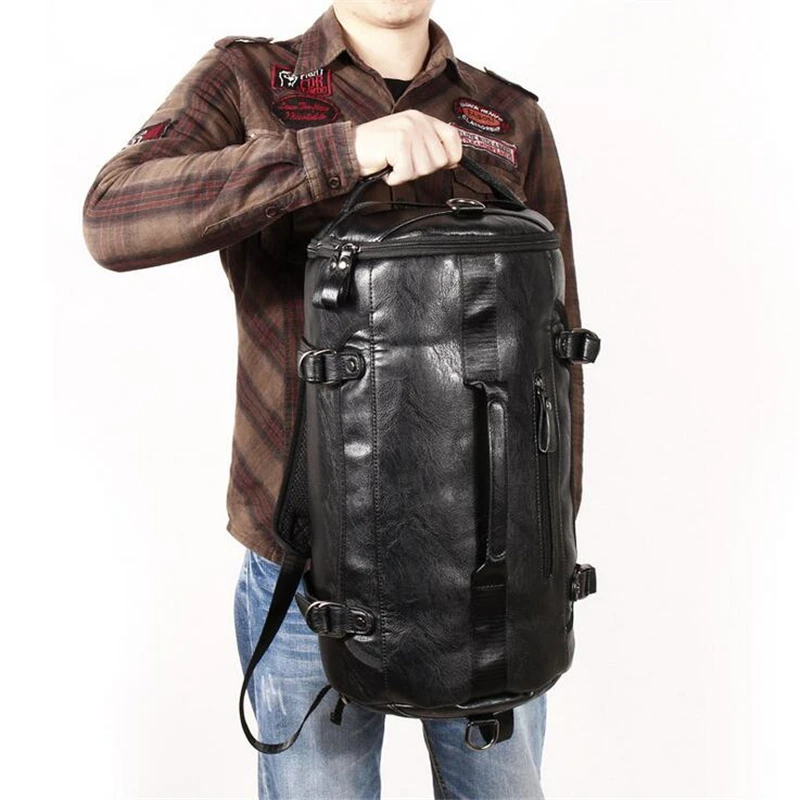 Sport Bag Gym Bag Fitness 3 Functions Backpack Shoulder Bags Handbag Soft PU Leather Waterproof Men Travel Duffel Package Tote Sport Bag Gym Bag Fitness 3 Functions Backpack Shoulder Bags Handbag Soft PU Leather Waterproof Men Travel Duffel Package Tote