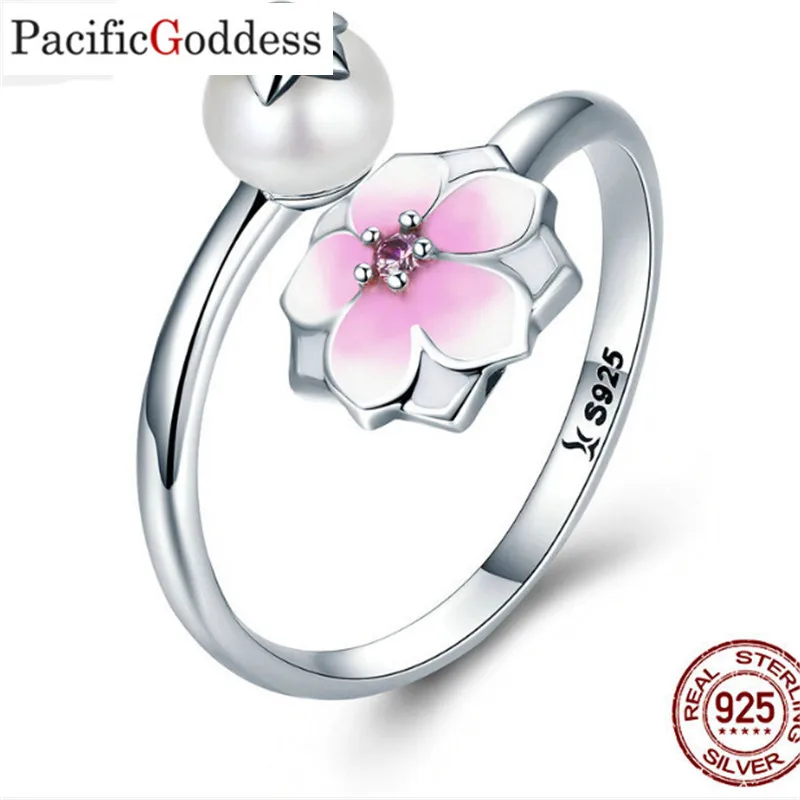 Pacificgoddess роскошные Твердые 925 пробы серебряные ювелирные изделия кольца для женщин коктейльное кольцо Свадебная вечеринка ювелирные