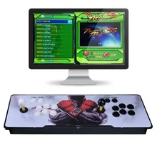 Видеоигра ультра-тонкая металлическая домашняя аркадная файтинговая машина Двойная развлекательная 1388 в одной игре с паузой