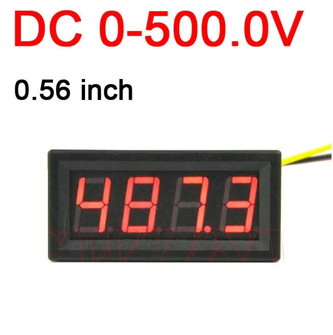 

4bit 0.56 " DC 0-500V Digital Voltmeter LED Display Volt Panel Indicator Monitor Voltage Meter POWER 5v 12v 24v car