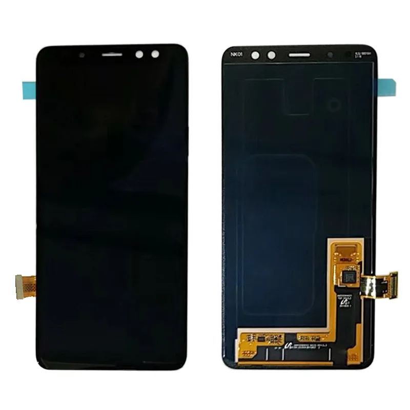 ЖК дисплей Amoled для SAMSUNG GALAXY A8 2018 A530 A530F сенсорный экран с дигитайзером в сборе Duos