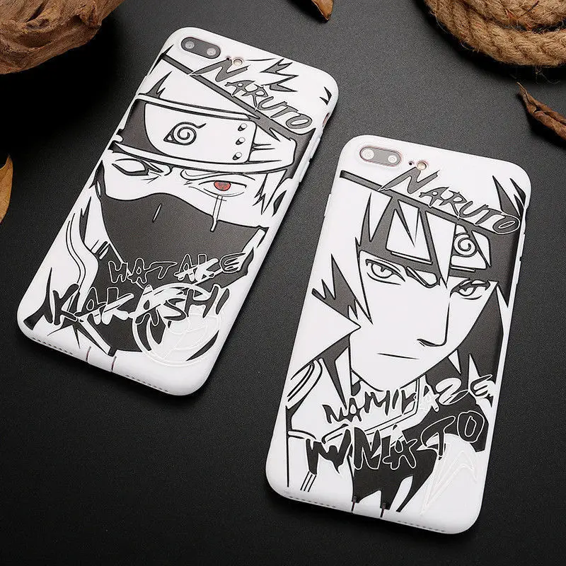 Cartoon Naruto Sasuke Kakashi Case Iphone Max Xr Itachi Minato Soft