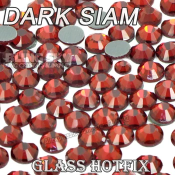 

Dark Siam BIG PACKAGE Hot Fix Rhinestones SS6 SS10 SS16 SS20 SS30 DMC Flat Back Crystals Glitters stone strass for DIY garment
