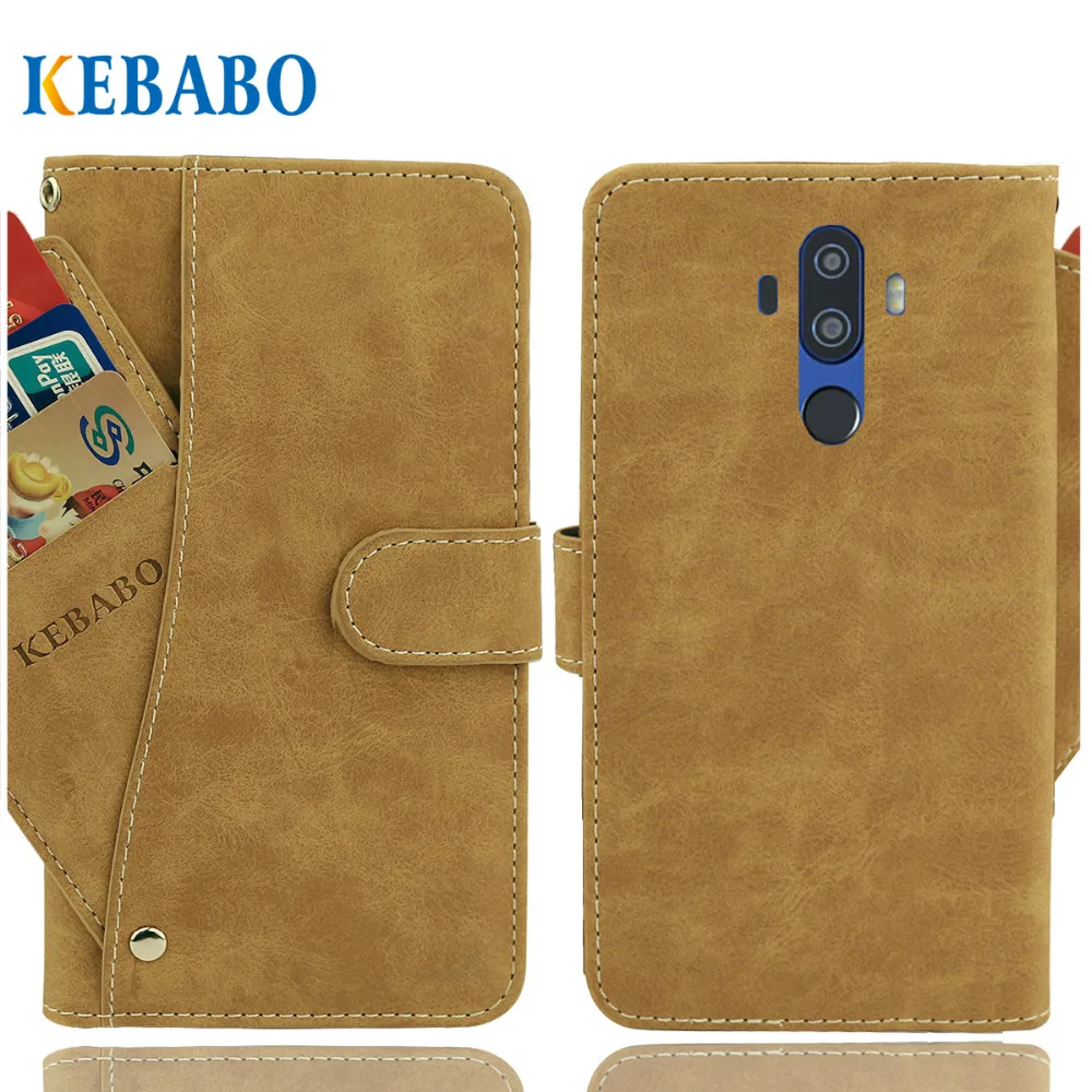 

Vintage Leather Wallet SANTIN N1 MAX Case 6" Flip Luxury 3 Front Card Slots Cover Magnet Stand Phone Protective Bags