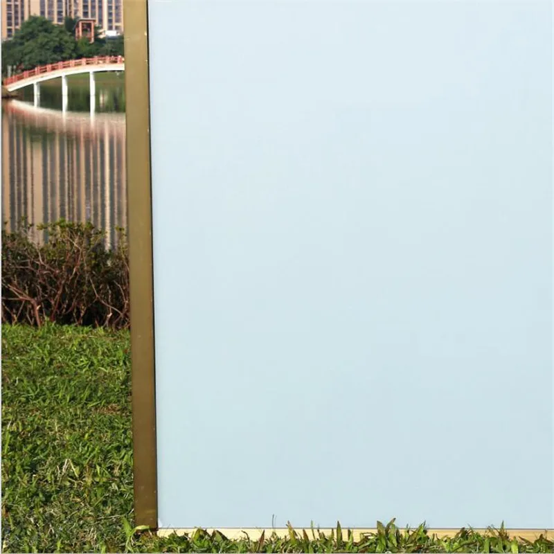 60*200cm/lot Decorative Self Adhesive Films Protect Privacy Static Window Film No Glue Removed Pure White Bathroom Office | Дом и сад