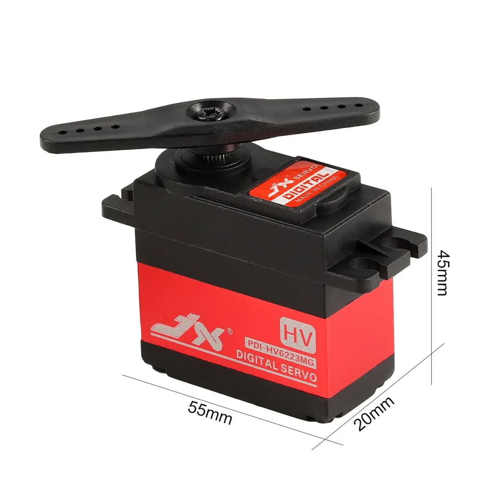 JX PDI-HV6223MG металлическая Шестерня 8,4 V 23 KG 0,16 Sec большой крутящий момент цифровой сервопривод для RC беспилотный самолёт аксессуары для самолетов
