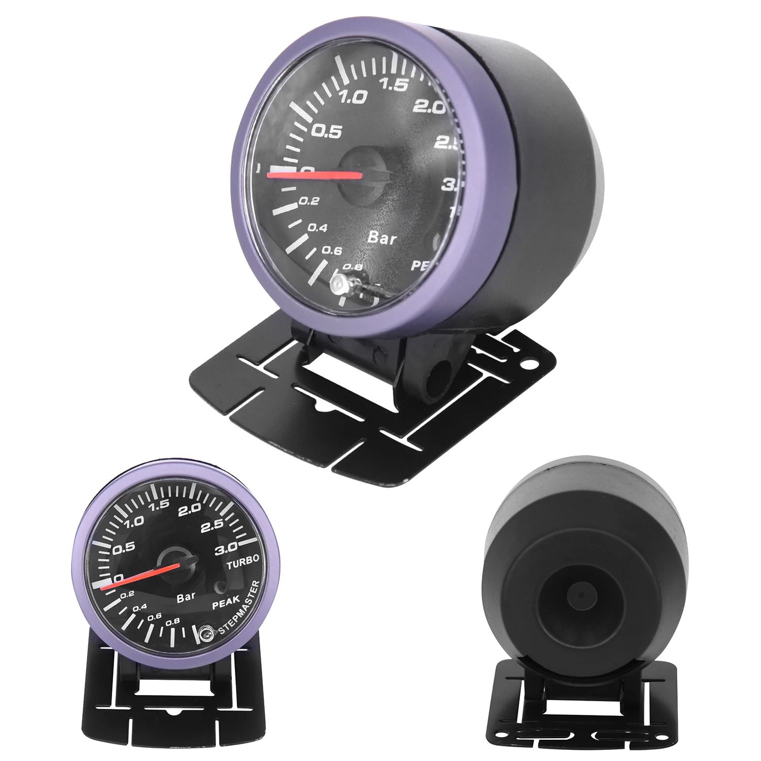 

Pro 60mm LED Car Turbo Boost Pressure Gauges Meter Smoked Dials Psi DC 12V Newly