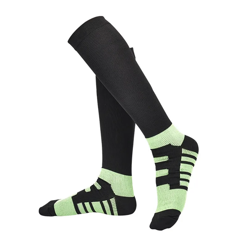 Быстросохнущие футбольные спортивные носки повседневный стиль колено поглощение пота Нейлон чулочно-носочные изделия марафон беговая Обувь Аксессуары - Color: G