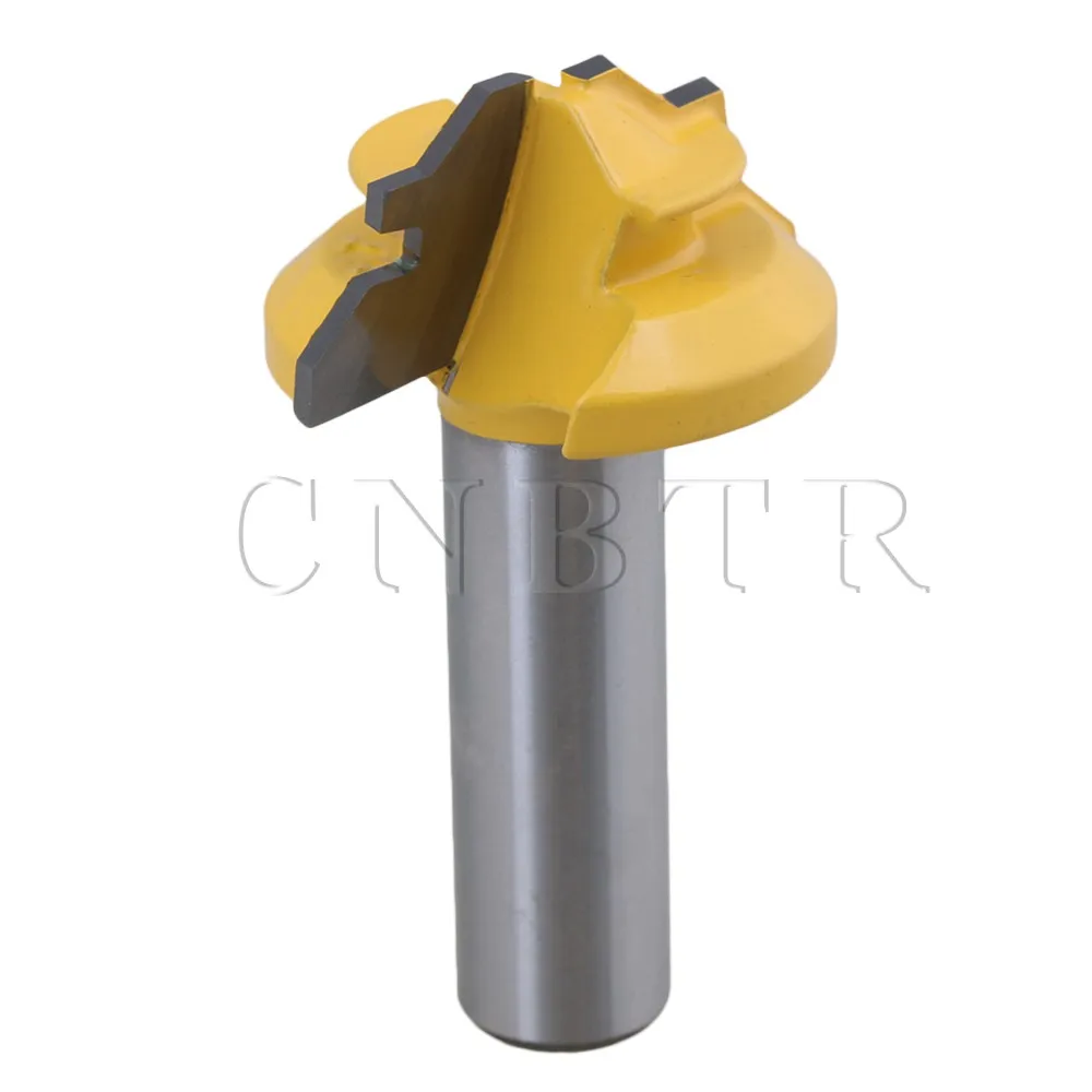 CNBTR Carbide Lock Miter Router Bit 45 Degree 11/8" Blade Diameter 1/2