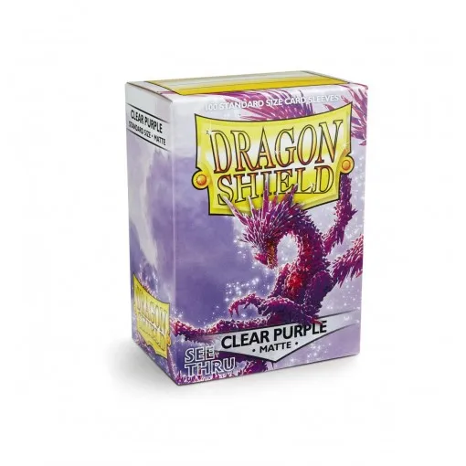 Dragon Shield, 100 шт./лот, не матовые карты, рукава, MGT, карты для настольной игры, игра в Звездные миры, защитные рукава для Pkm - Цвет: Clear Purple