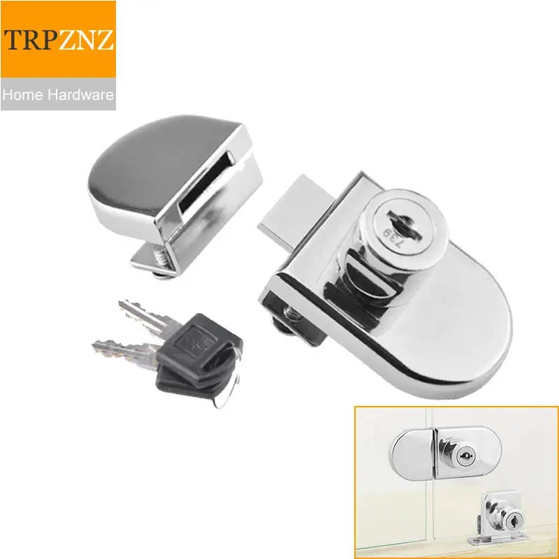 glass door lock,for Showcase Wine cooler cupboard,single and double glass,No need to