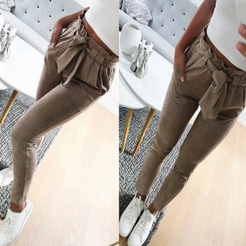 High Waist Pants Women Fall 2018 Fashion Casual Clothes Slim Skinny Long Straight Pants Pencil Pants Trousers For Women High Waist Pants Women Fall 2018 Fashion Casual Clothes Slim Skinny Long Straight Pants Pencil Pants Trousers For Women