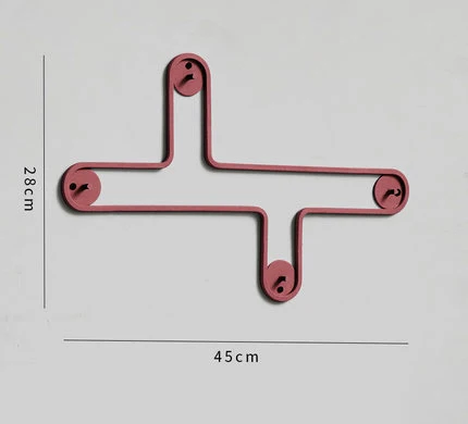 Nordic настенные украшения дерева для хранения халат металлический крюк разное держатели пальто металлические стеллажи современный Дизайн вешалка геометрический - Цвет: 11