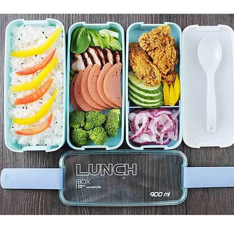 Ланч боксы контейнеры для еды микроволновые bento коробки детей пикника