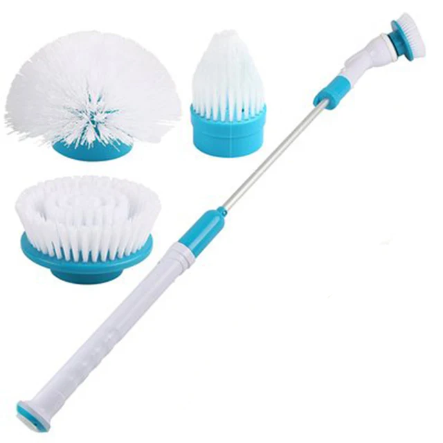 Electric Long Handle Cleaning Brush Turbo Scrub Multi function Electric