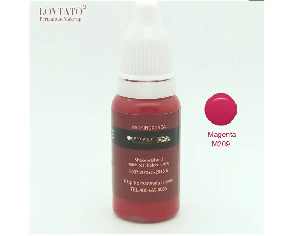 Tinta de Tatuagem de Tinta Chinês para Lip Grande Tinta Maquiagem Permanente Sobrancelha Lábio Microblading Permeante Profissional Pigmento Vermelho Make up 19 Tintas de tatuagem