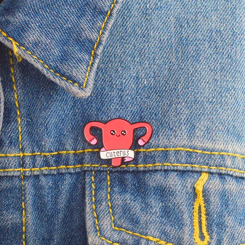 QIHE-JEWELRY-Cuterus-pin-Uterus-Enamel-pins-Brooches-Badges-Lapel-pin-Accessories-Girl-power-Women-Rights