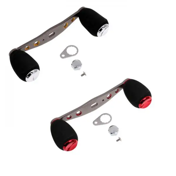 

2Pcs Aluminum Alloy Fishing Reel Handle Portable Reel Repair Parts For Baitcasting Reel Outdoor Fishing Tools