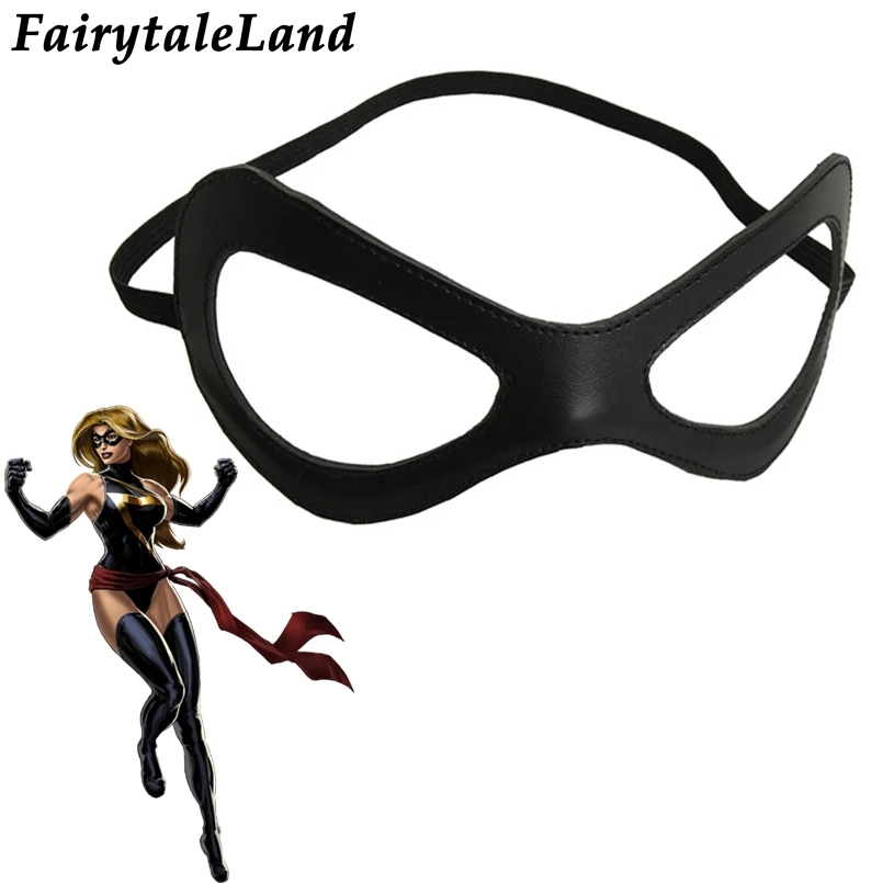 Капитан Карол Дэнверс Камала Хан маска для глаз Хеллоуин костюм супергерой маска для глаз Косплей Аксессуары пикантная маска на глаза