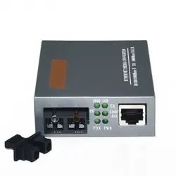 Волокно оптический media converter Gigabit htb-gs-03 10/100/1000 Мбит/с SC Порты и разъёмы одномодовый двойной Волокно 20 км внешний питание