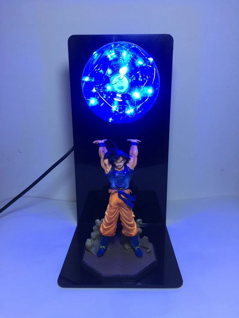 Dragon Ball Z Goku Spirit Bomb настольная лампа Luminaria светодиодный ночники спальня декоративные настольные лампы Праздничные подарки 5 цветов Декор - Испускаемый цвет: Blue