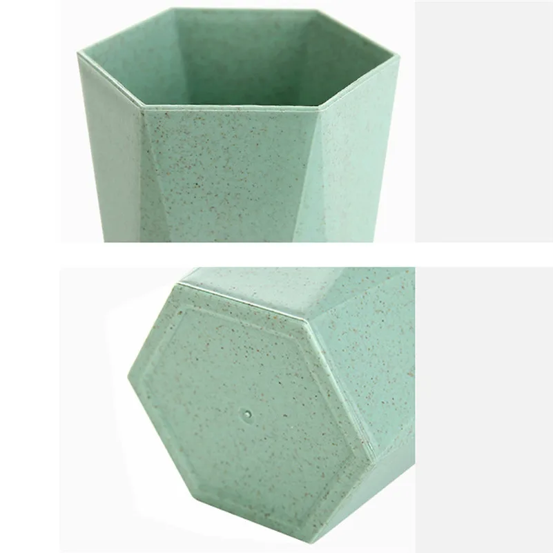 Mouthwash Cup Wash Cup Geometry Couple brush teeth Cup Nordic Wind Water Cup Wheat Straw Toothbrush Holder Geometric (8)