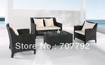 

NEW!Black Outdoor Rattan Sofa seating Set