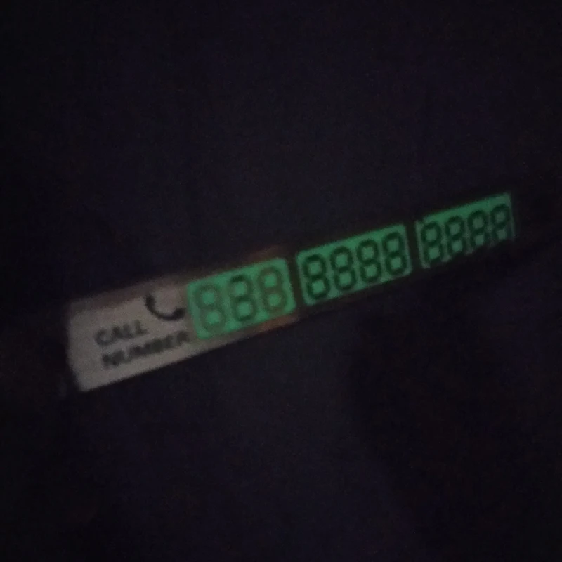 

Temporary parking phone number luminous sucker phone number card for Land Rover Range Rover/Evoque/Freelander/Discovery