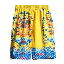 Повседневные мужские и женские шорты модные влюбленные 3D печатные персонализированные для отдыха луч линии пояс кимоно для мужчин 5,15