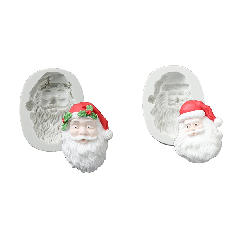 Father Christmas Face Silicone Mould