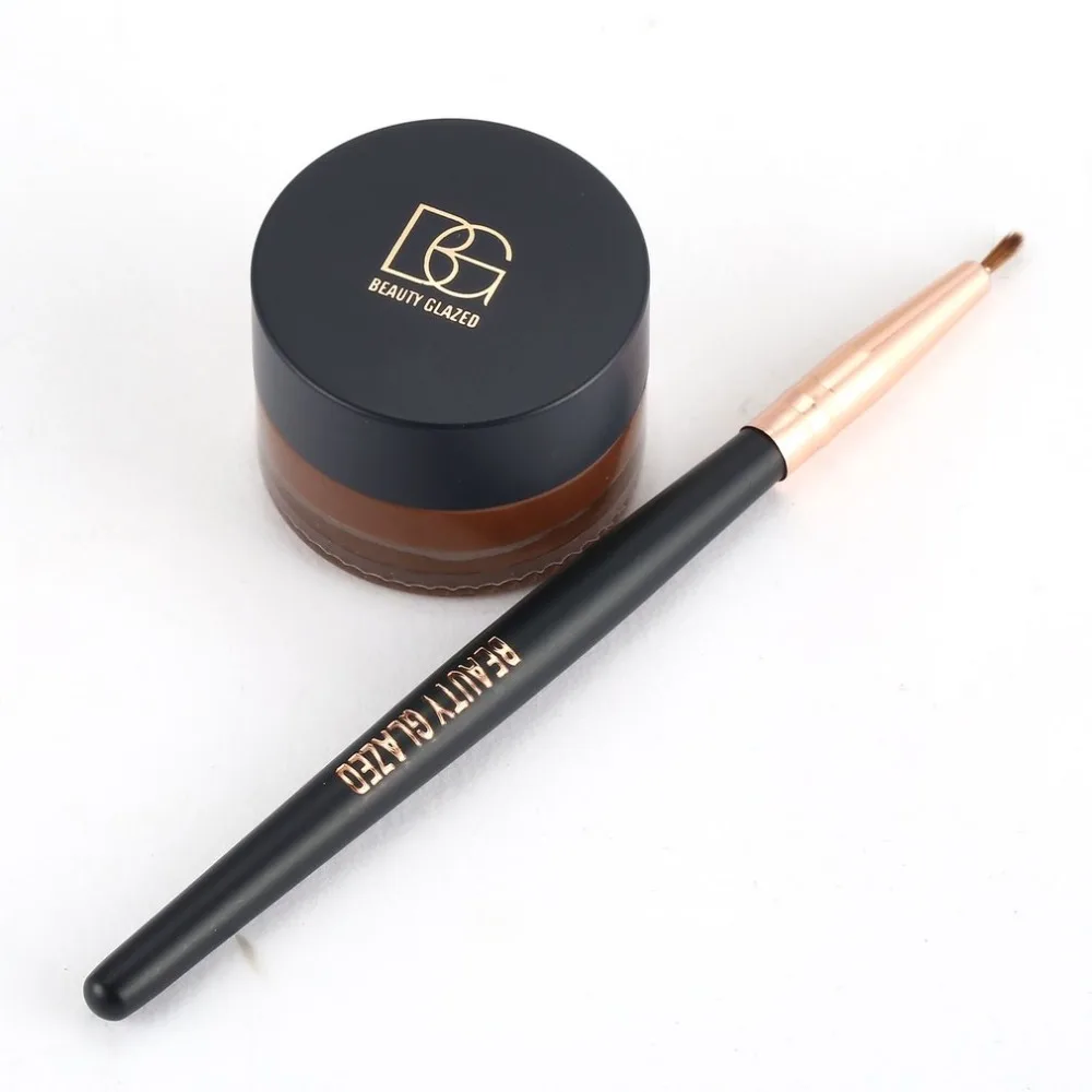 Beauty Glazed 2 in 1 Fix Line Gel Eyeliner with Brushes Set Eye Liner
