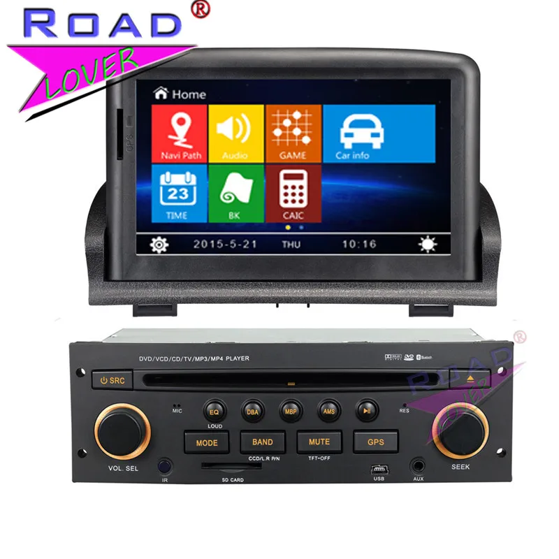 Автомобильный мультимедийный DVD плеер TOPNAVI Wince 6 0 два Din 7 дюймов аудио для Peugeot 307