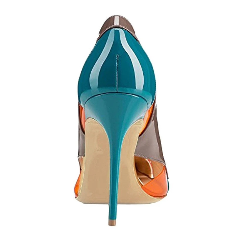 SIMLOVEYO/Роскошные женские туфли-лодочки ручной работы; женские туфли на высоком каблуке в стиле пэчворк; женские туфли из лакированной кожи с острым носком на тонком каблуке-шпильке