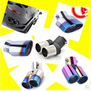 

Car-Styling Car Exhaust Pipe Tail Pipes For Mitsubishi ASX Outlander Lancer Evolution Pajero Eclipse Grandis FORTIS Zinger