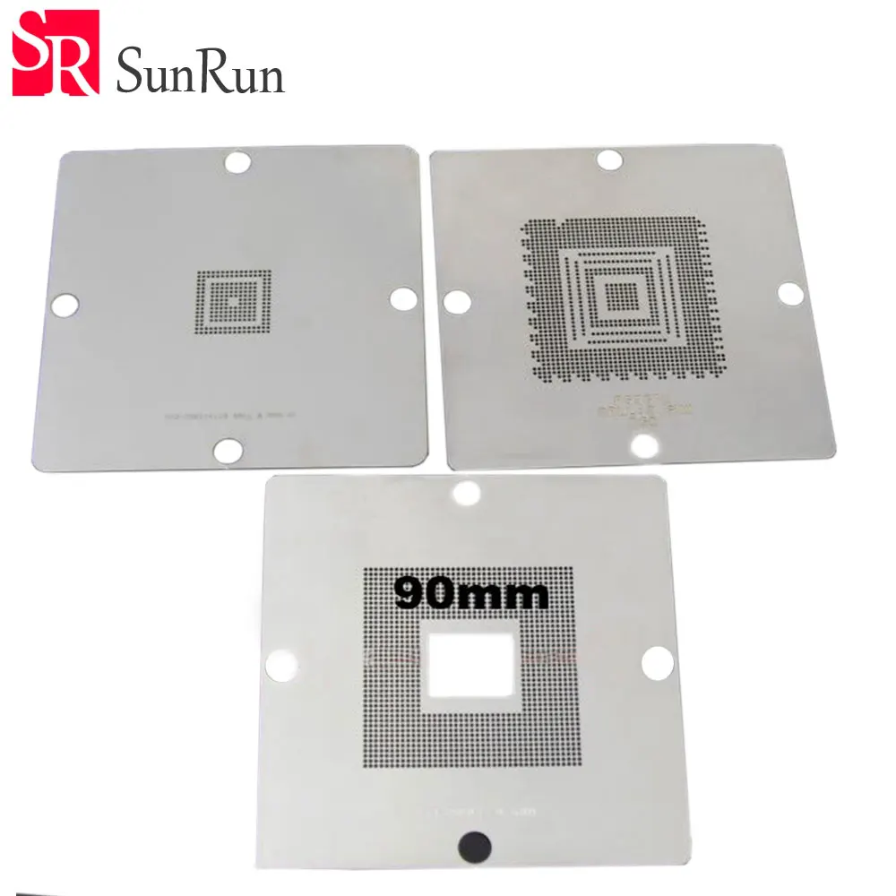 

For PS3 90 mm 3pcs /set Bga Reballing Stencil Tample Kit for PS3 GPU CPU CXR714120