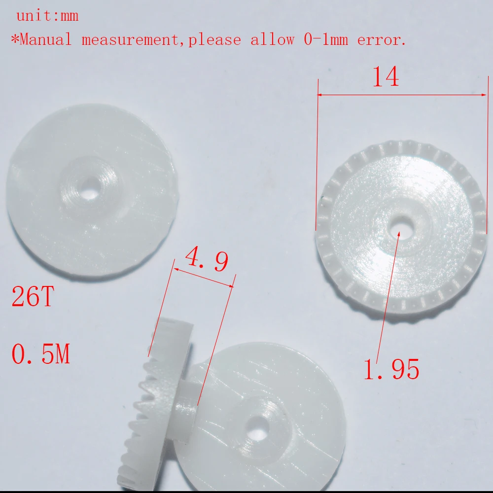10/100 шт. 26 зубьев 2 отверстия|crown gear|plastic gearsrc car parts |