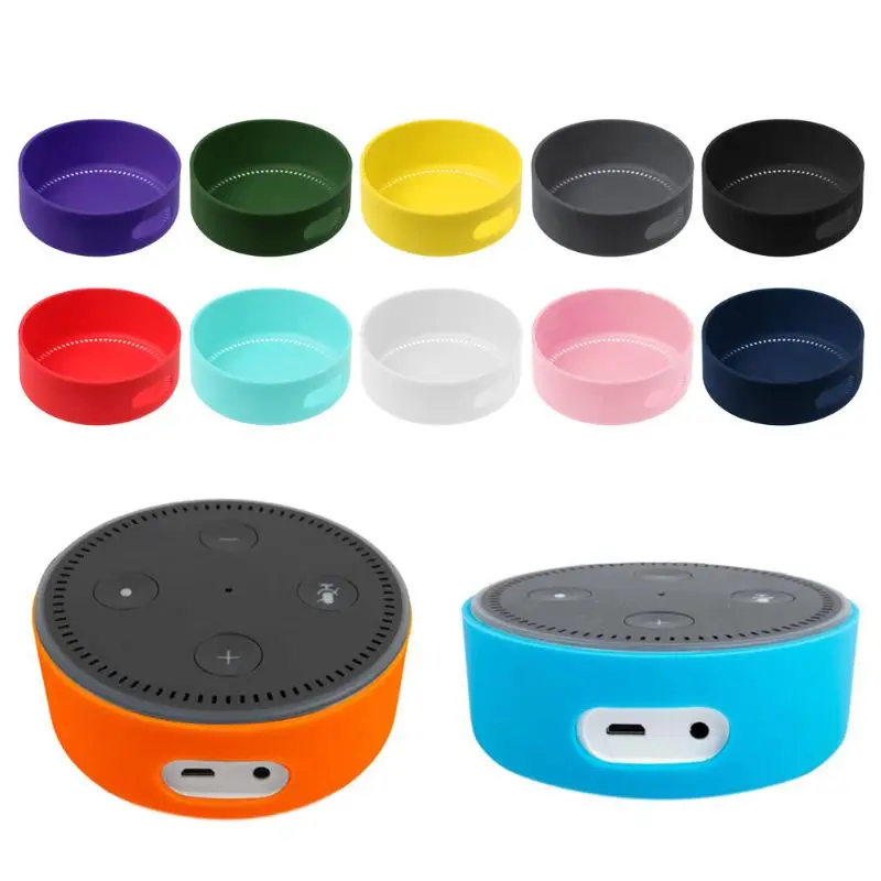 

Speaker Accessories Shockproof Silicone Case Cover Protective Sleeve Holder Stand For Amazon Echo Dot 2 2nd Generation