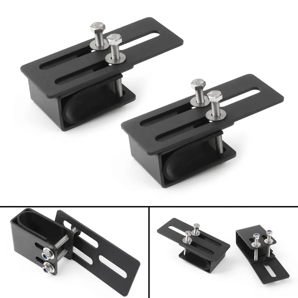 

Areyourshop Universal Car Auto SUV Light Lamp Mount Bracket Clamp Holder Led Work Light Bar Metal 2PCS New Arrival