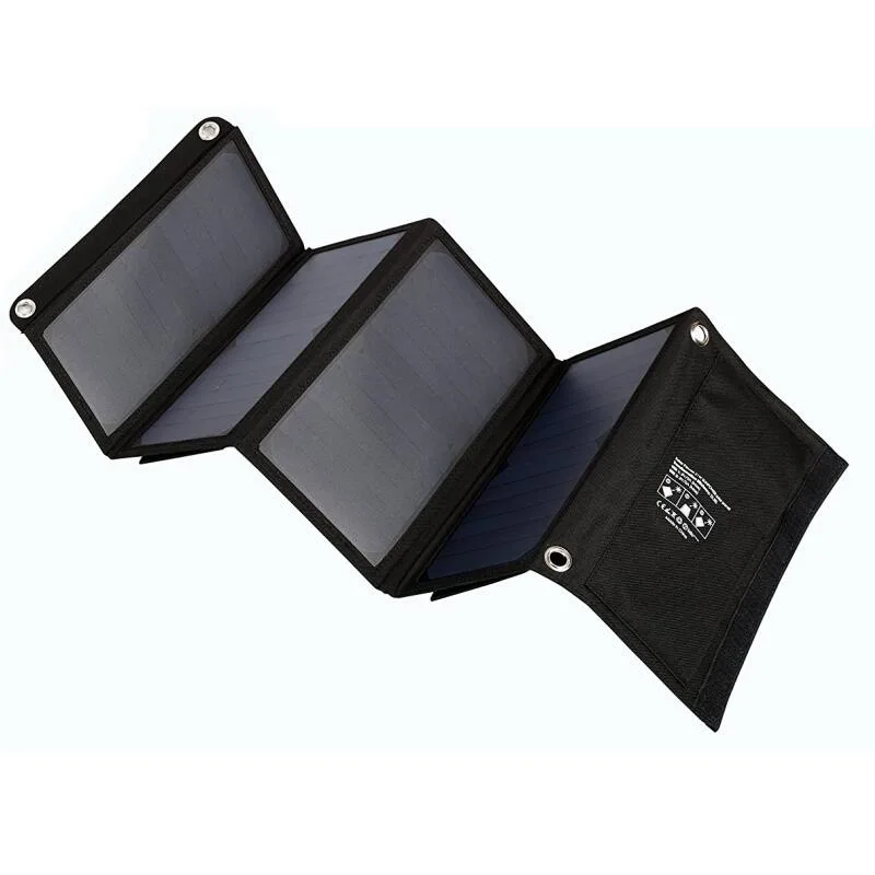  28W Outdoor folding Solar Panel USB Output Portable Foldable Power Bank waterproof travel High effi