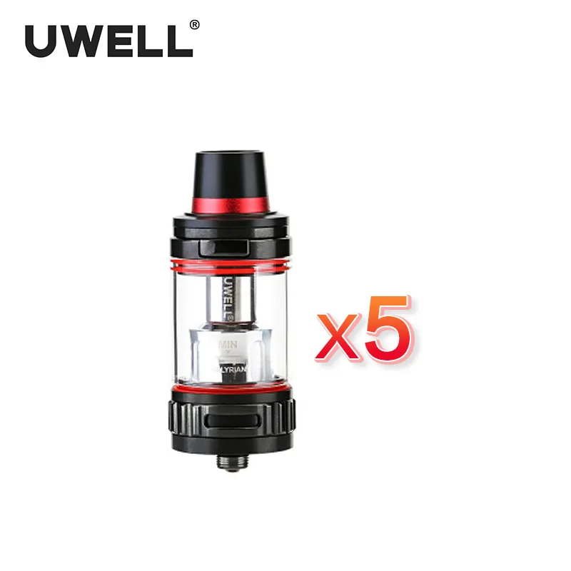 

UWELL 5 Sets VALYRIAN Tank 2ml/5ml One-button Flip Top Filling Method Leak Proof Design Electronic Cigarette Vape Atomizer