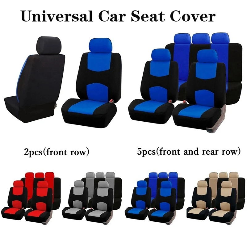 

Automobiles Seat Covers Full Car Seat Cover Universal Fit Interior Accessories Protector Color Gray Car-Styling