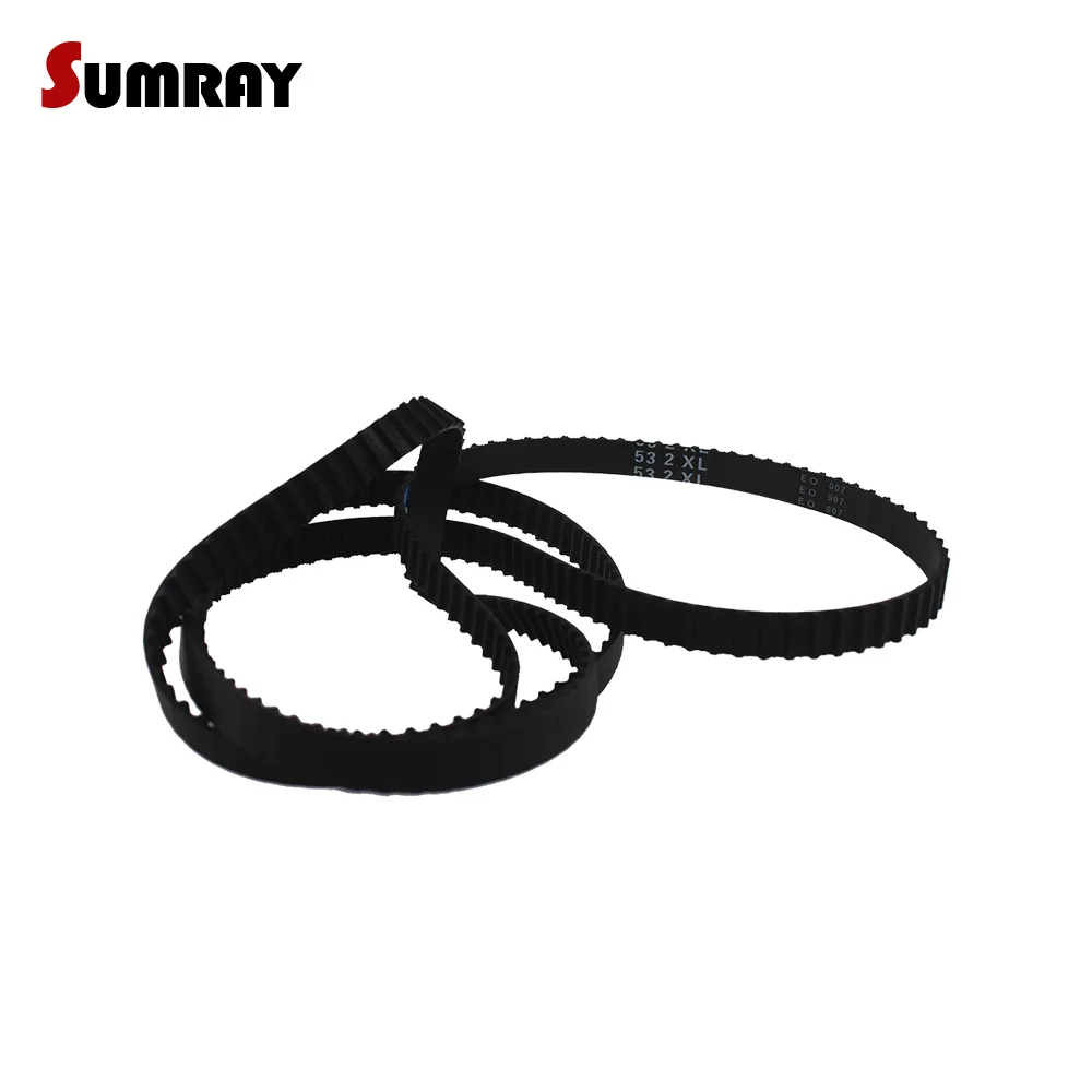 

SUMRAY XL Timing Belt 514/522/530/532/564/570/572/580/592/600/612 XL Synchronous Belt For XL Timing Pulleys Rubber Belt