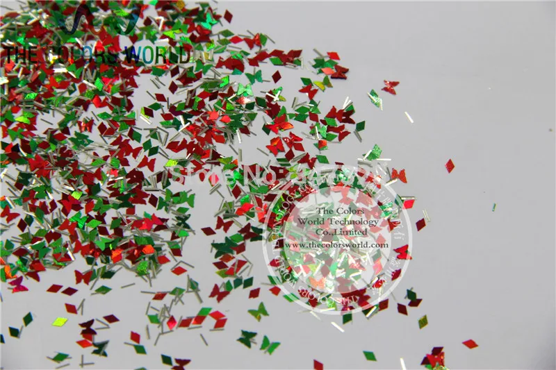 Xmas-9 Смешанная блестящая Рождественская блестящая голографическая блестка цветов и форм для дизайна ногтей или украшения своими руками 1 упаковка = 50 г