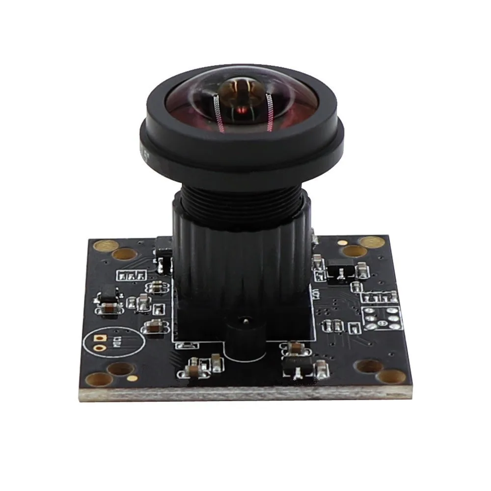 

Fisheye Wide View Angle 180degree 5MP Manual Focus Webcam OTG UVC OmniVision OV5640 USB Camera Module