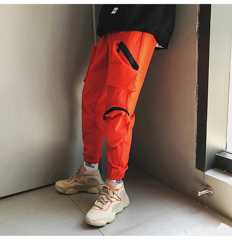  Pocket Tactical Fashions Men Hip Hop Pants Man  (6)