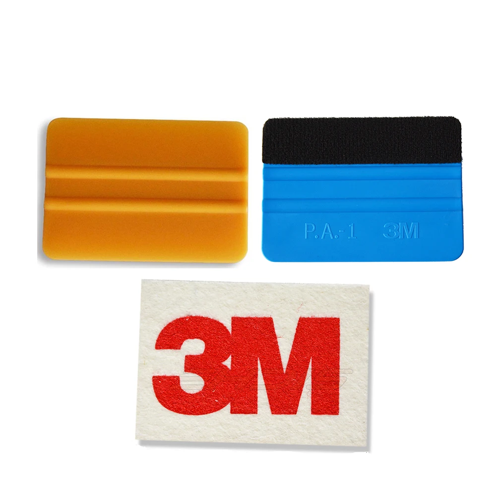 

EHDIS 3pcs Vinyl Squeegee Tools 3M Wool Squeegee Vinyl Film car Wrap Scraper Sticker Install Tool Window Car Cleaning Tools