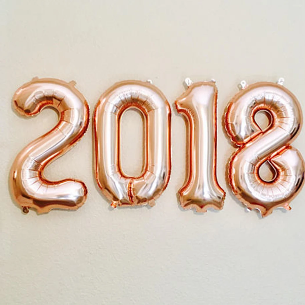 

40'' Number Balloon Decorative Digital 0 To 9 Helium Balloon Foil Balloon For Baby Shower Birthday Party